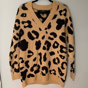 Forever 21 Leopard Print Sweater